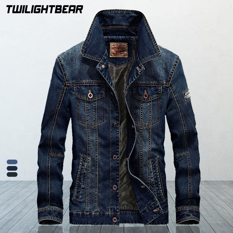 High Quality Men's Denim Jacke - Down Jacket Packable recension och pris