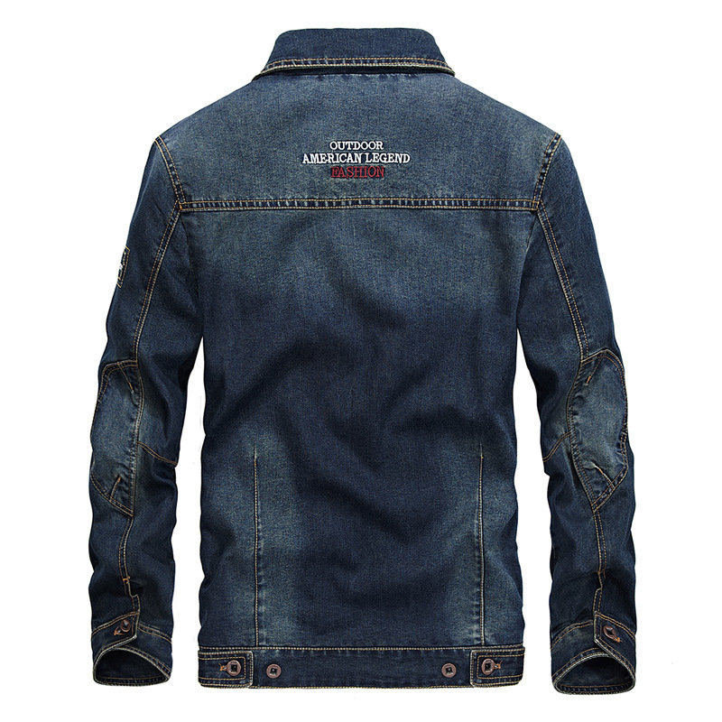 High Quality Men's Denim Jacke - Down Jacket Packable recension och pris