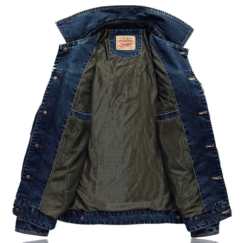 High Quality Men's Denim Jacke - Down Jacket Packable recension och pris