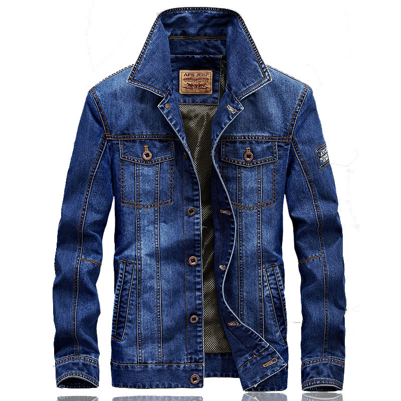 High Quality Men's Denim Jacke - Down Jacket Packable recension och pris