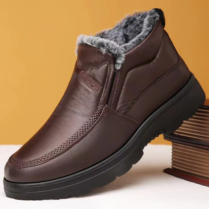 Winter Men's Ankle Boots Plush - Waterproof Winter Boot recension och pris