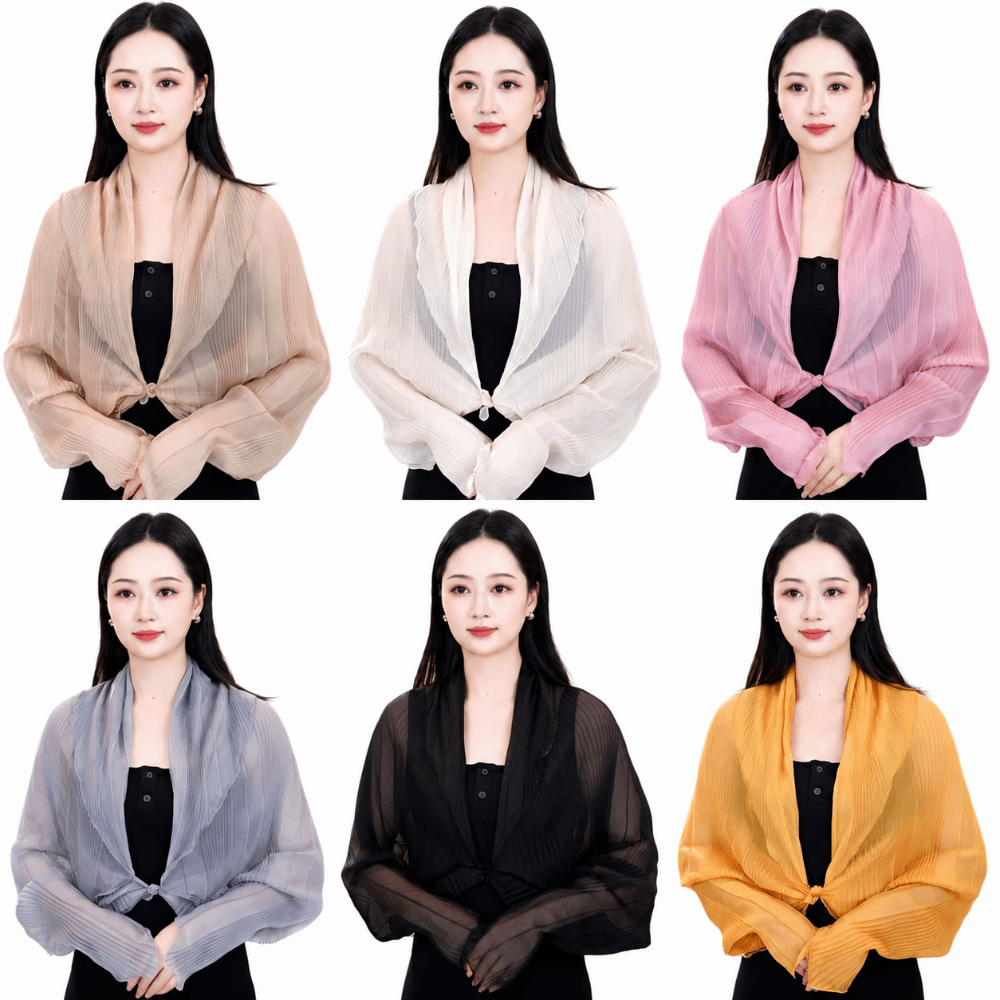 Solid Color Sun Protection Top - Shawl Wrap Winter recension och pris