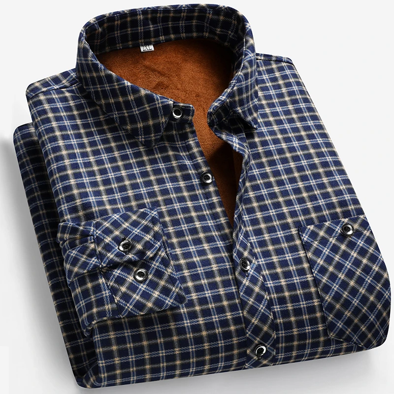 2026 Autumn and Winter Men's F - Flannel Shirt Lined recension och pris