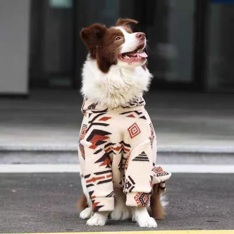 Winter Warm Hooded Dog Coat Sh - Sherpa Hoodie Fleece recension och pris