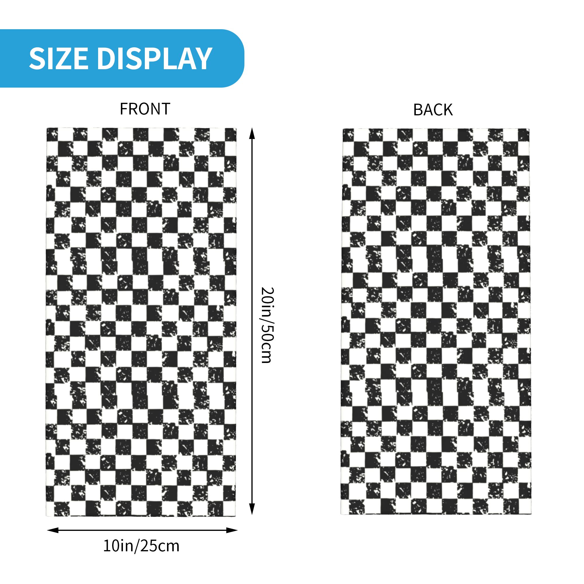 Custom Retro Checkered Flag Wi - Neck Gaiter Fleece recension och pris