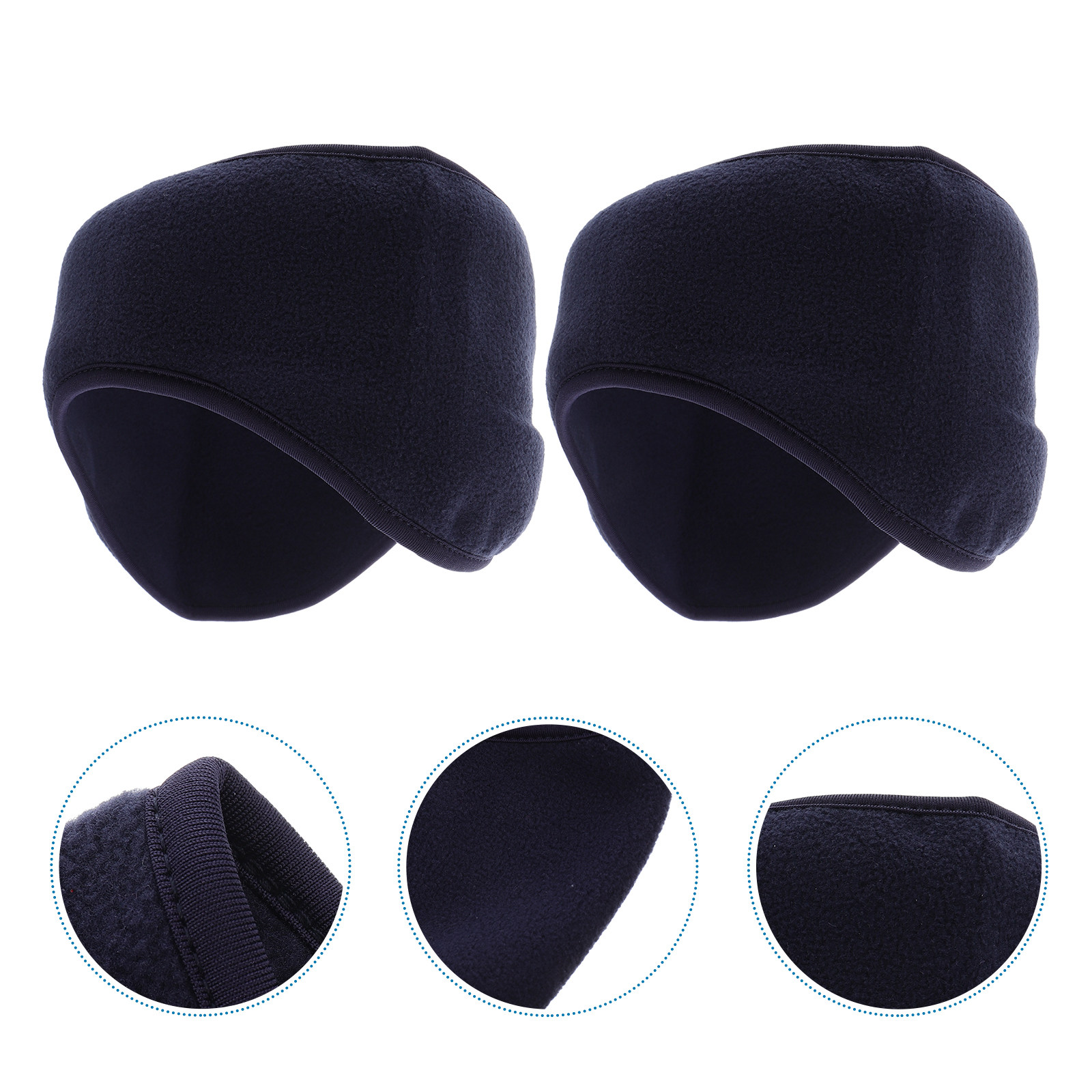 2Pcs Warm Windproof Headband P - Fleece Ear Warmer Band recension och pris