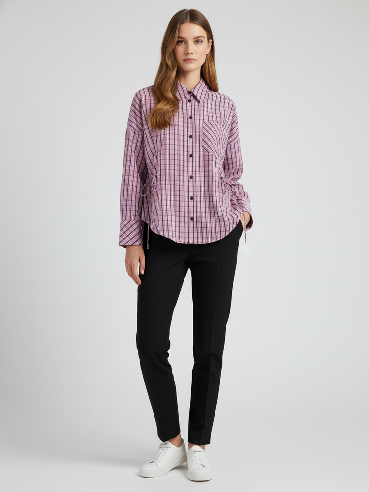 Women's Trendy Plaid Shirt Ele - Flannel Shirt Lined recension och pris