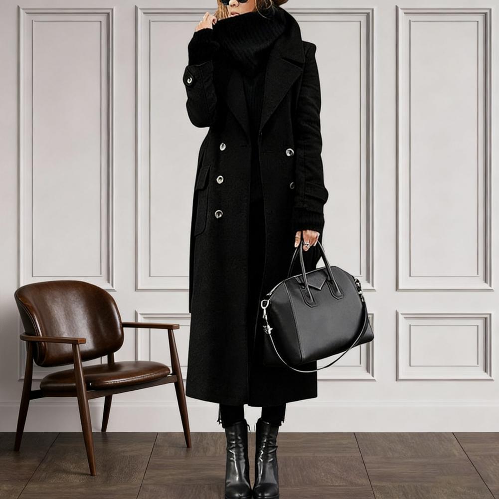 Women Coat Women's Double Brea - Wool Coat Peacoat recension och pris