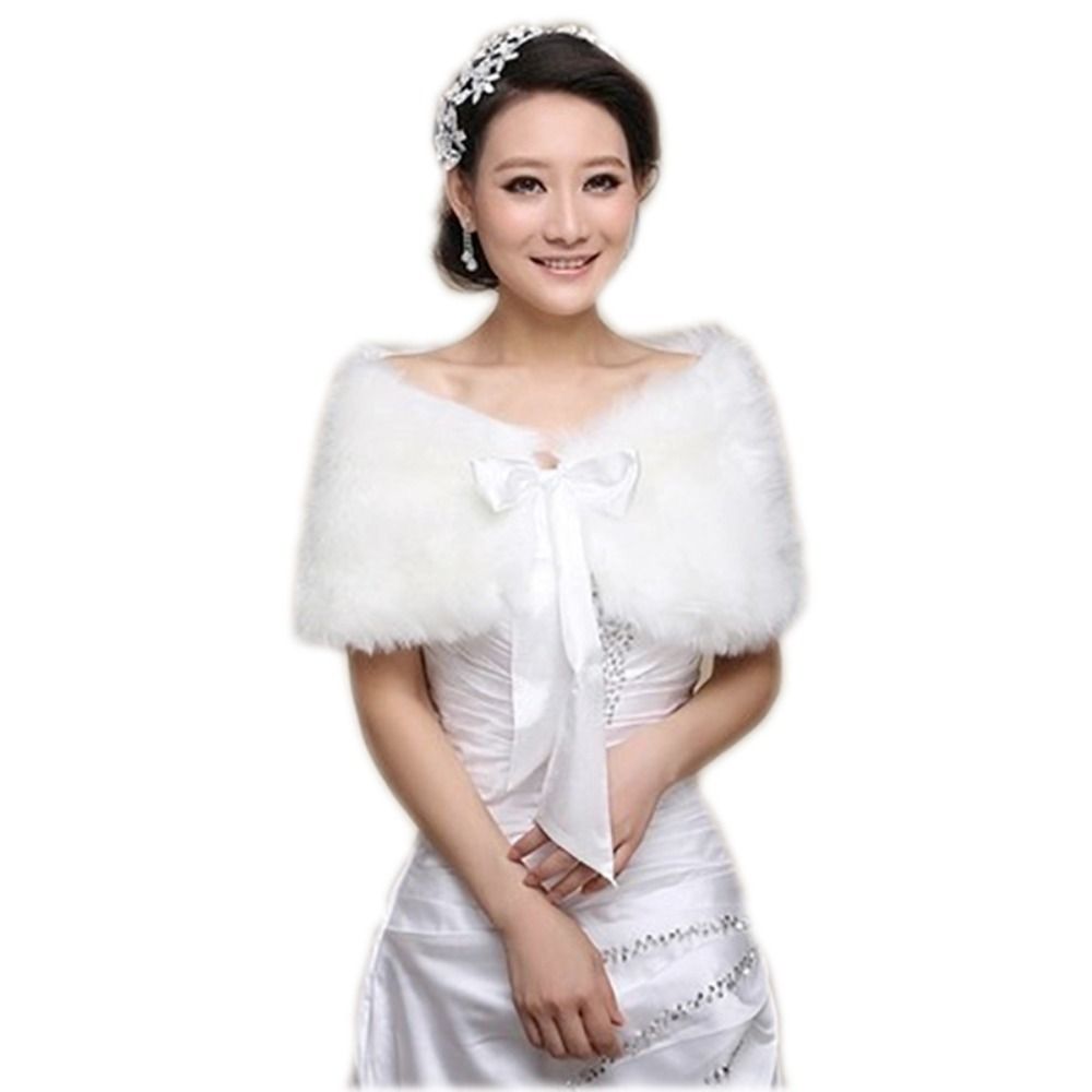 Winter Cape White Fur Shawl We - Shawl Wrap Winter recension och pris