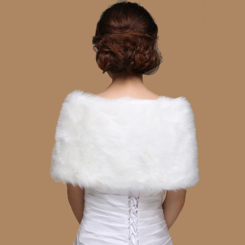 Winter Cape White Fur Shawl We - Shawl Wrap Winter recension och pris