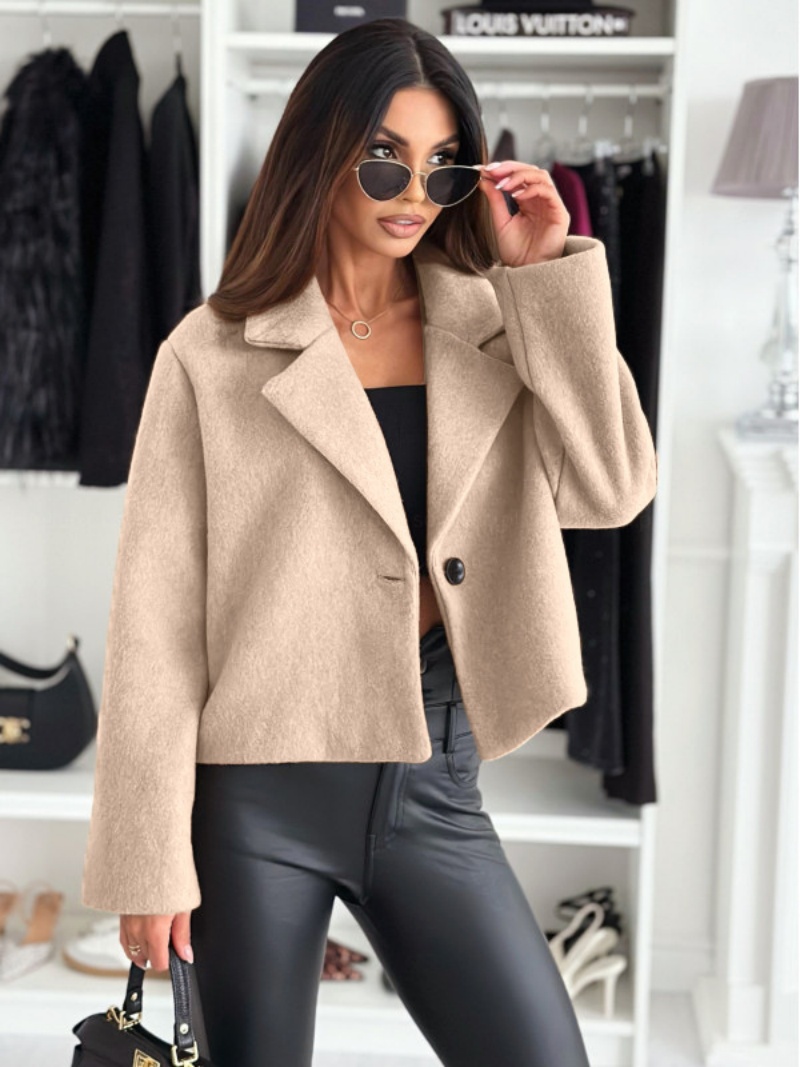 Cropped Trench Coat for Women  - Wool Coat Peacoat recension och pris