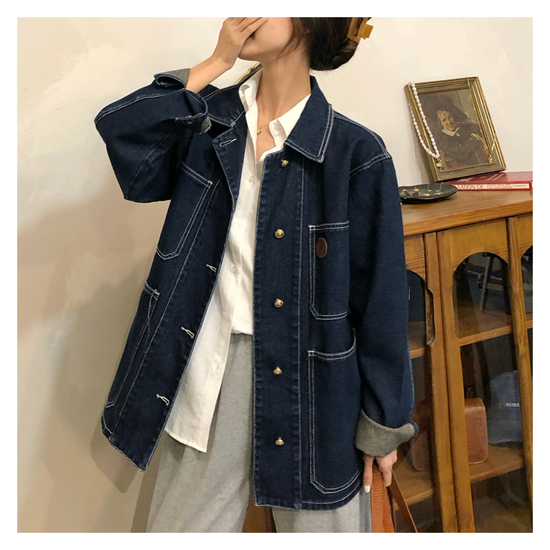 Dark Blue Denim Jacket Women S - Down Jacket Packable recension och pris