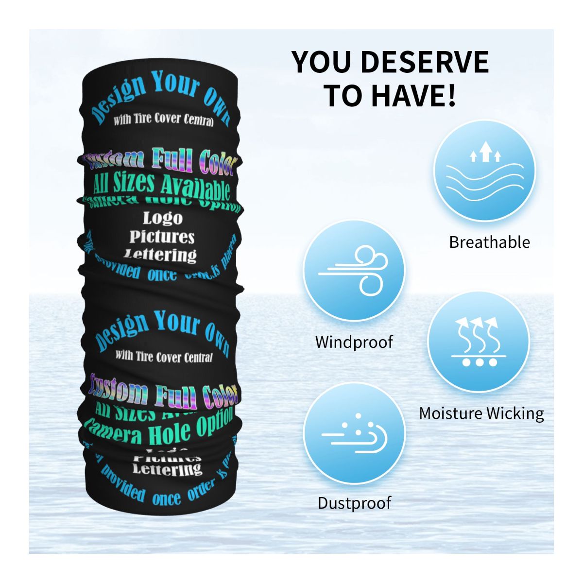Custom Custom Your Design Prin - Neck Gaiter Fleece recension och pris