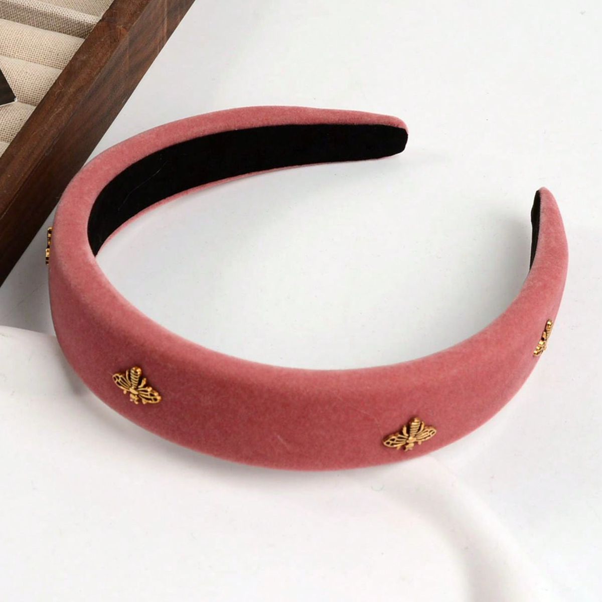 Little Bee Black Velvet Headba - Winter Headband Fleece recension och pris