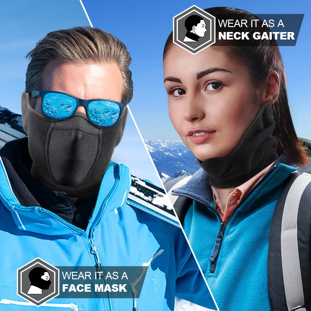 Winter Neck Warmer Ear Cover F - Fleece Ear Warmer Band recension och pris