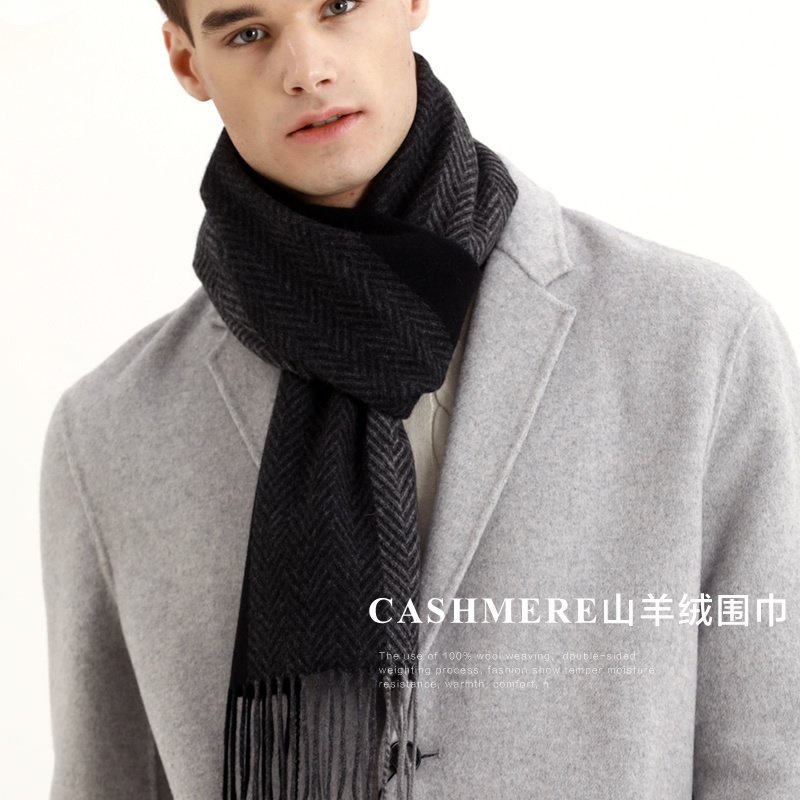 Pashmina Scarf Men Winter Stri - Wool Scarf Men recension och pris