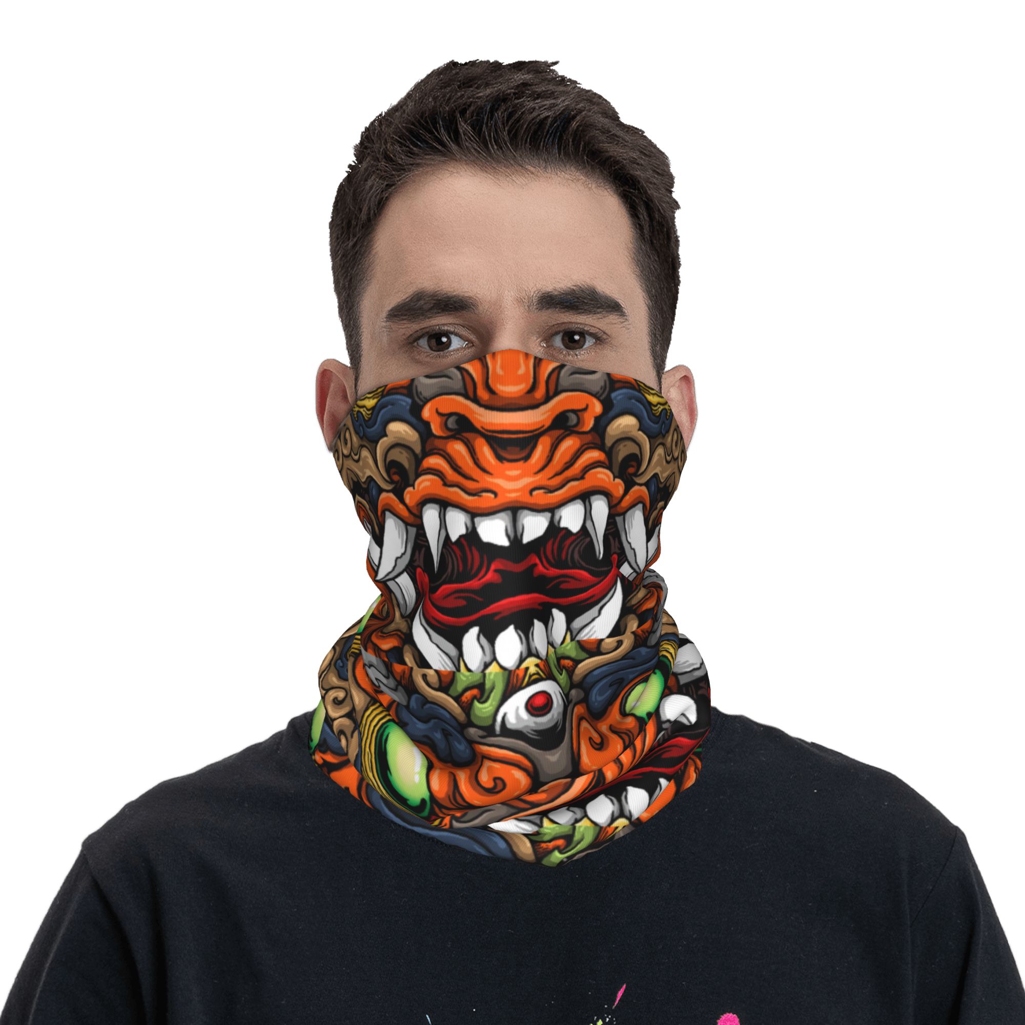 Custom Samurai Demon Oni Winte - Neck Gaiter Fleece recension och pris