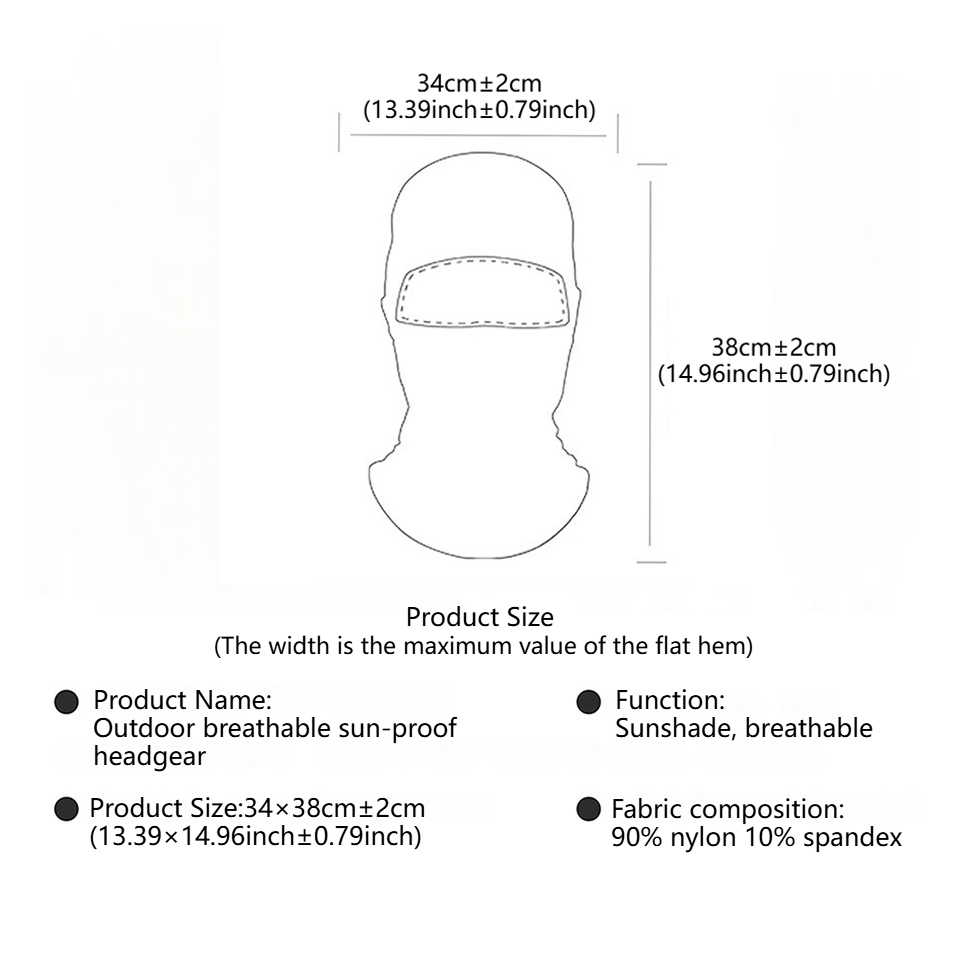 GTUBIKE Breathable Balaclava H - Balaclava Ski Mask recension och pris