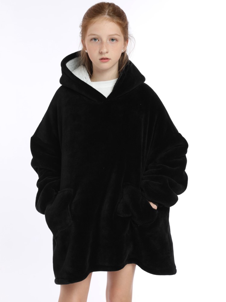 Winter Sherpa Blanket Teens Ho - Sherpa Hoodie Fleece recension och pris