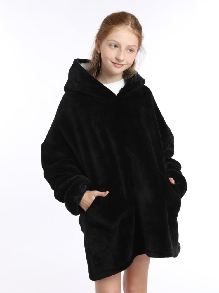 Winter Sherpa Blanket Teens Ho - Sherpa Hoodie Fleece recension och pris
