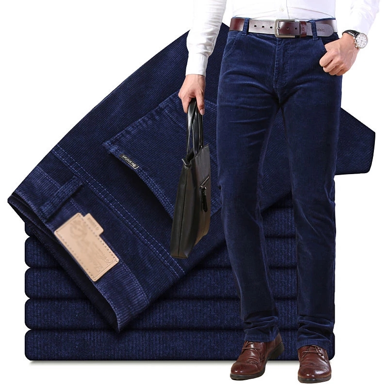 Autumn Winter Men`s Thick Warm - Corduroy Pant Warm recension och pris