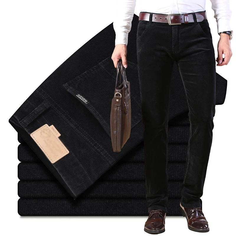 Autumn Winter Men`s Thick Warm - Corduroy Pant Warm recension och pris